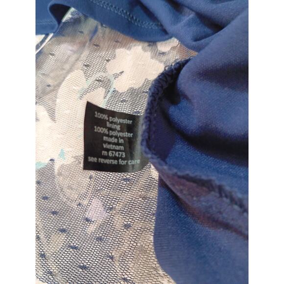 LANE BRYANT Midi Dress Plus 26/28 4X Flowy Floral Ruffle Romantic Cottage Artsy - Picture 8 of 12